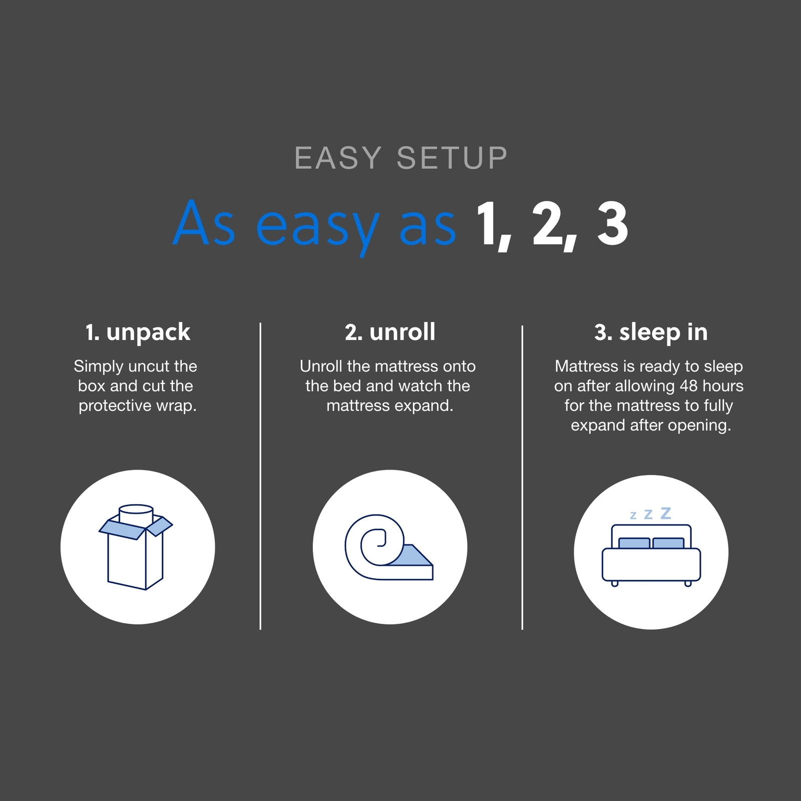 Signature Design by Ashley Chime 8 Inch Memory Foam Full Mattress in a Box White
