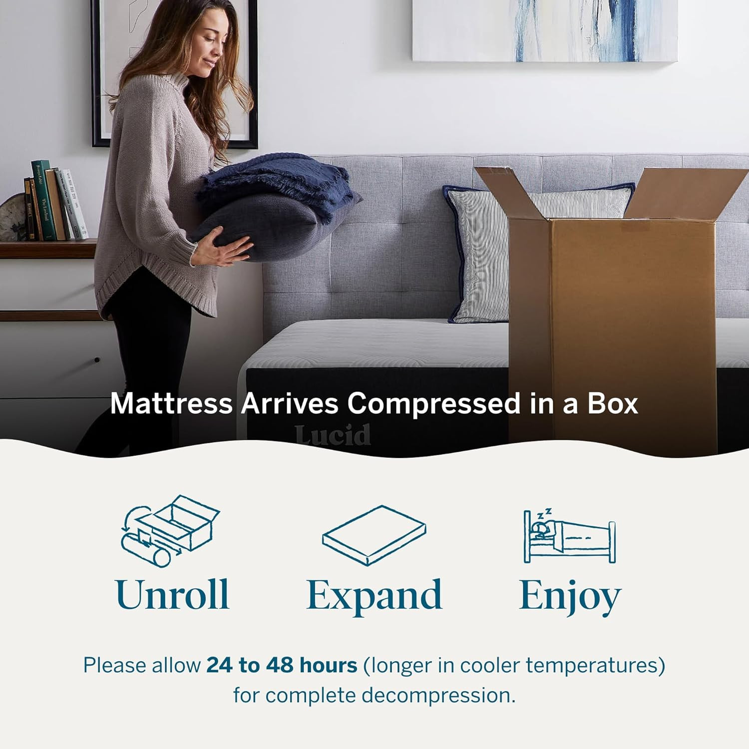 14 Inch Memory Foam Mattress – Medium Firm Feel – Infused with Refreshing Bamboo