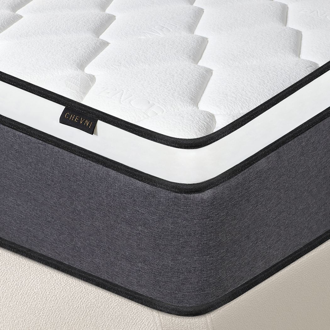 12″/14″ Twin Full Queen King Size Mattress Hybrid Spring Foam White Bed in a Box