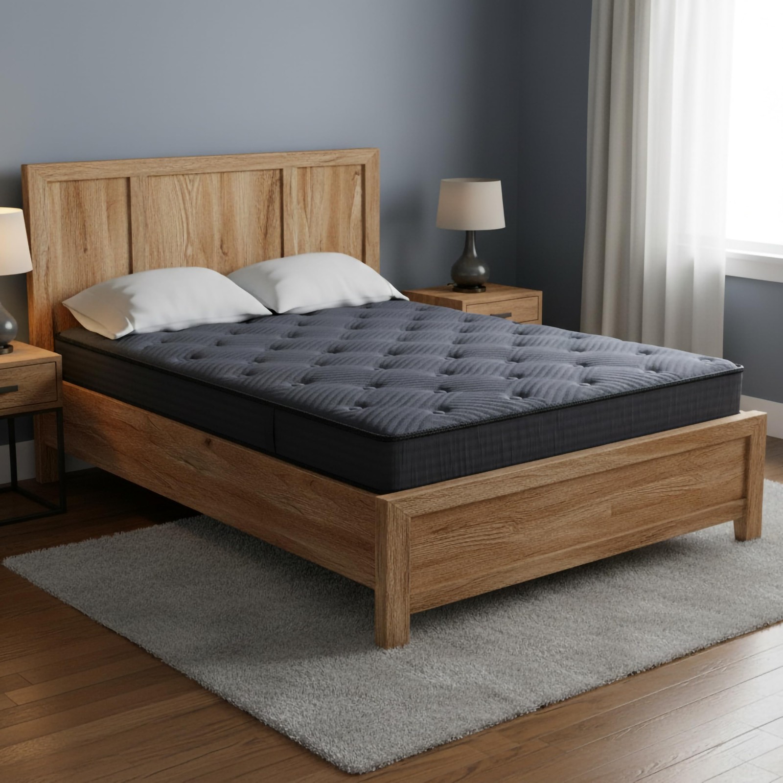 Pure 12 Inch Soft-Medium Firm Mattress with Pocket Coils, 560 Individually Wr…