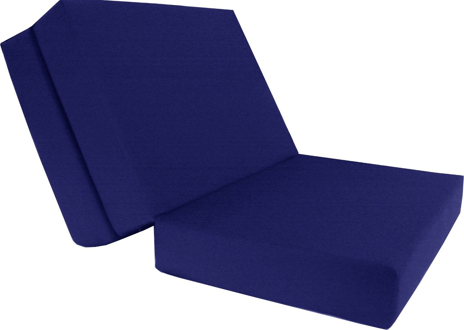 Full Trifold Foam Beds, Foldable Mattresses, Cushions, Seats 6x54x75, Royal Blue