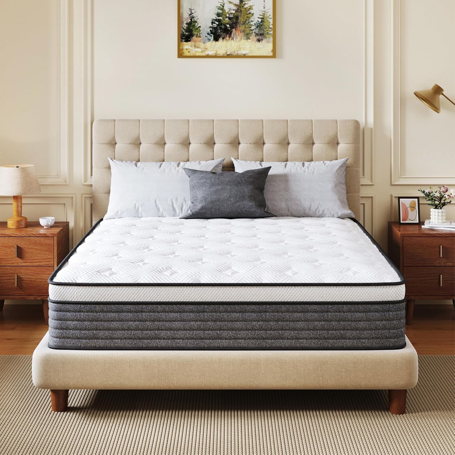 10in Hybrid Queen Mattress Pocket Springs Medium Feel