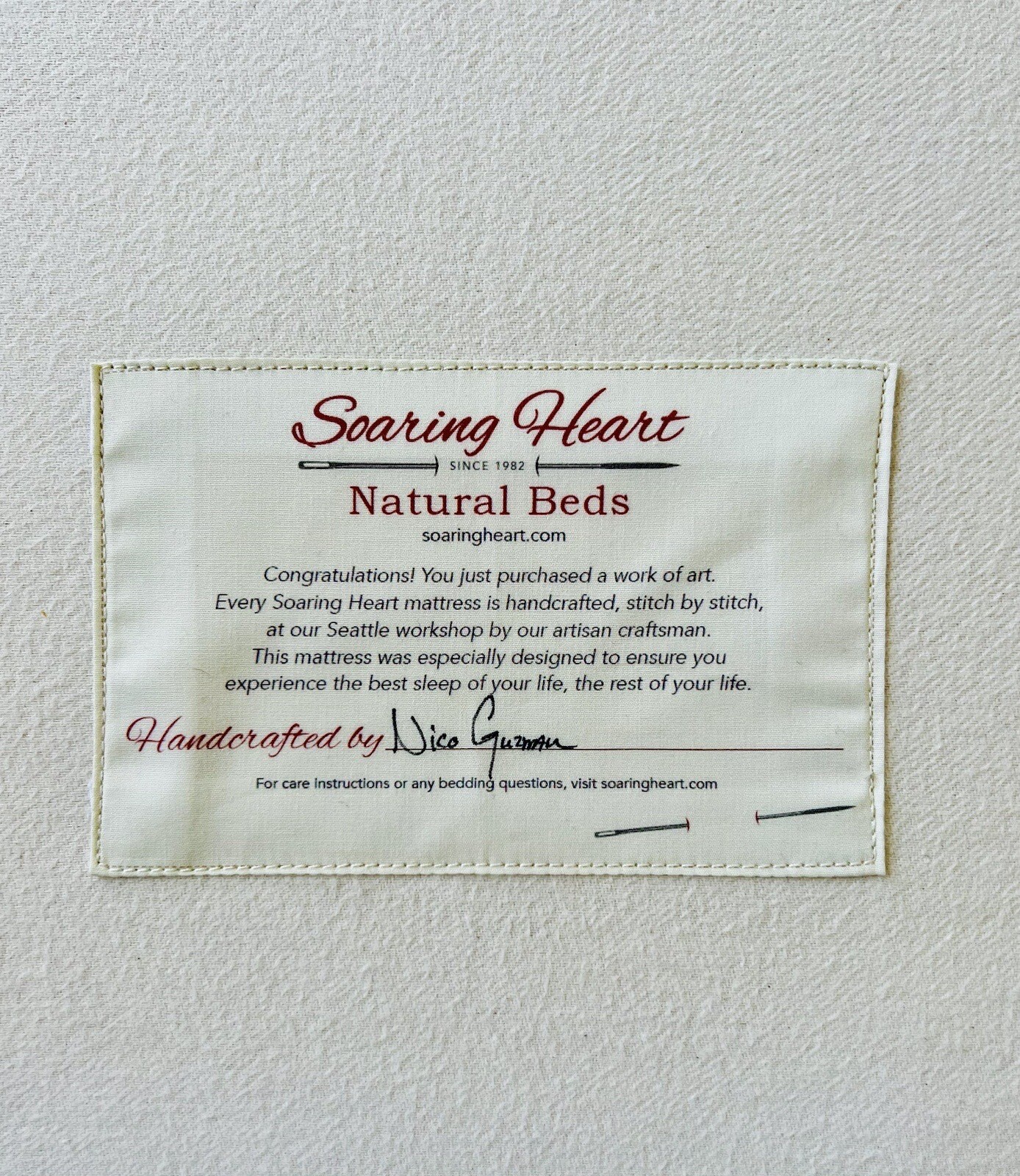 Soaring Heart Organic Dunlop Latex Mattress – Queen Size