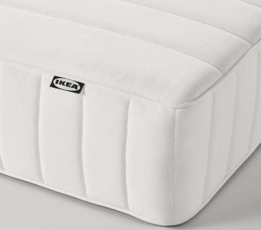 IKEA VALEVÅG Mattress and mattress pad, firm white/Nisseholm white, Queen