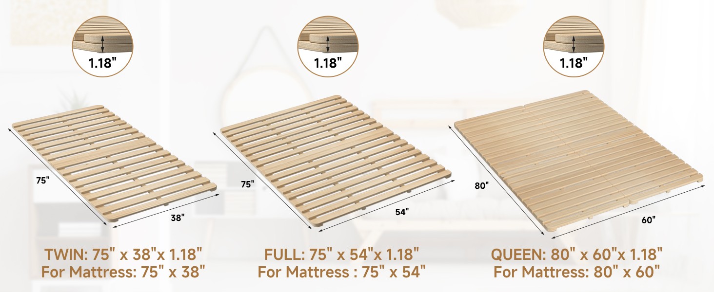 Floor Bed Fre, Foldable Tati Bed Fre, Breathable