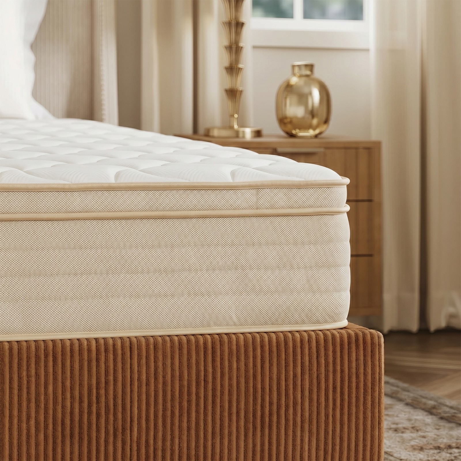 12″Queen Size Hybrid Mattress Memory Foam Pocket Spring Medium Firm Bed in a Box