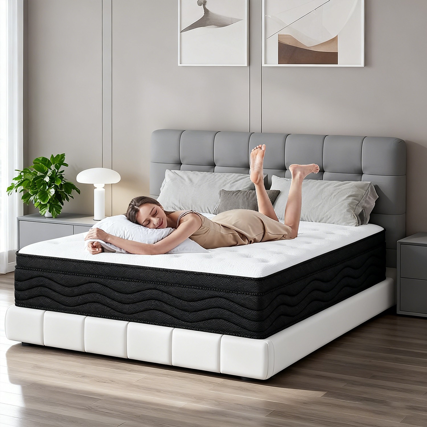 14Inch Twin Gel Memory Foam Mattress,medium hardness, breathable and comfortable