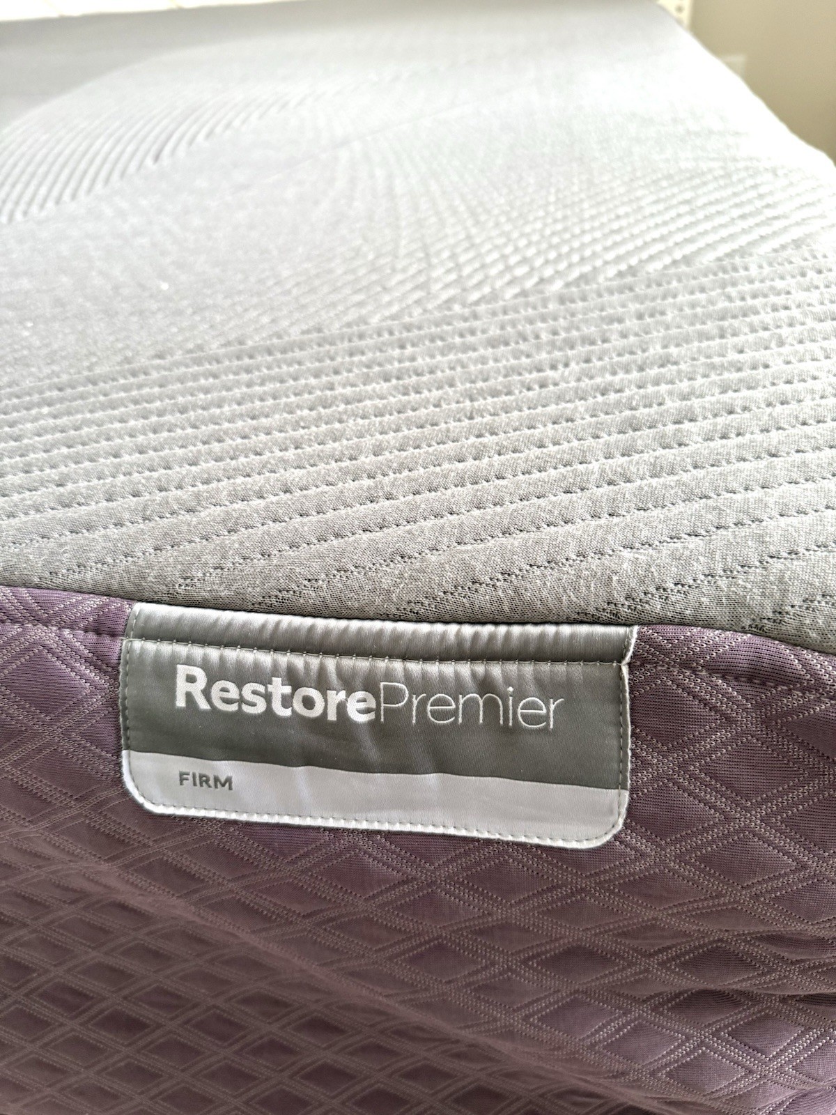 Purple RestorePremier Firm KING Mattress w Purple Adjustable Base Remote