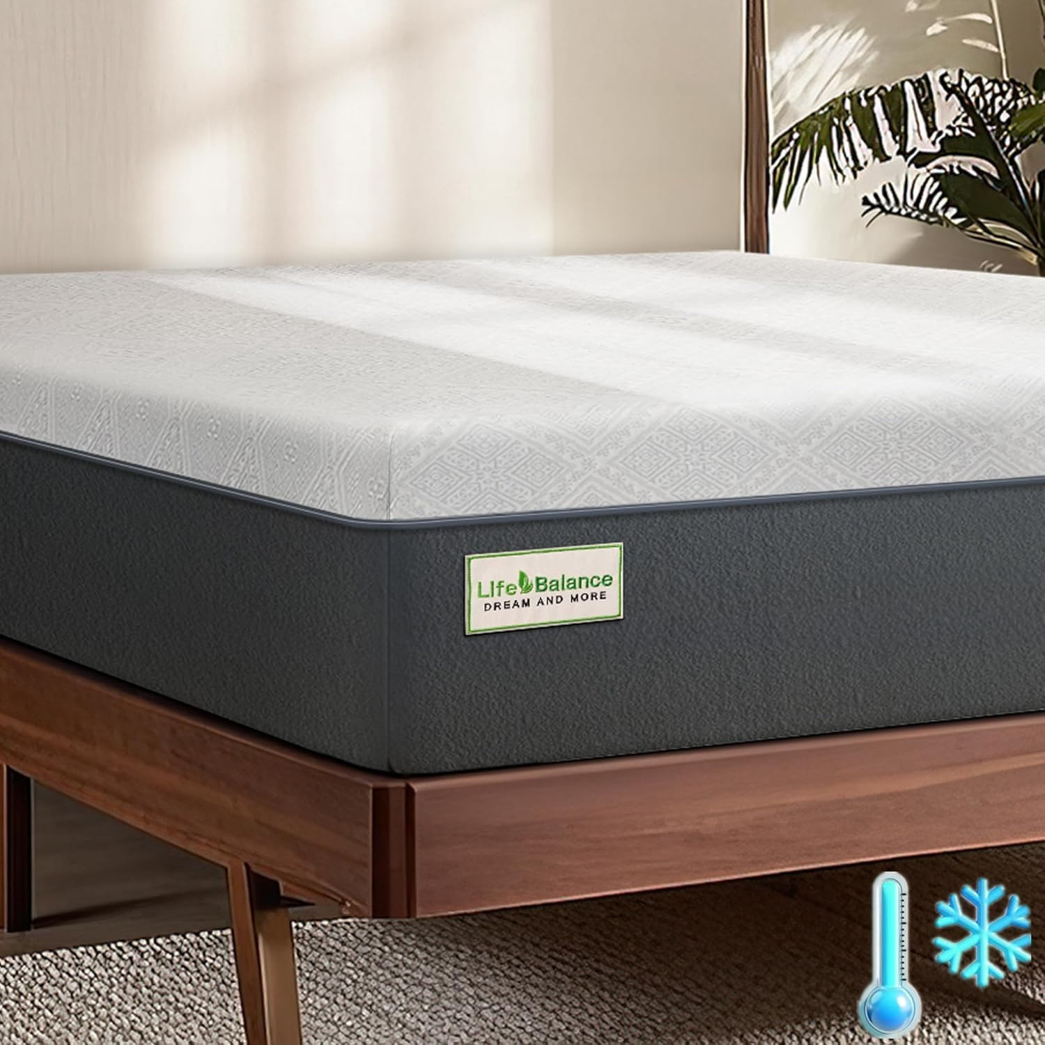 10″ Medium Firm Cooling-Gel Memory Foam Full Mattress – USA Made
