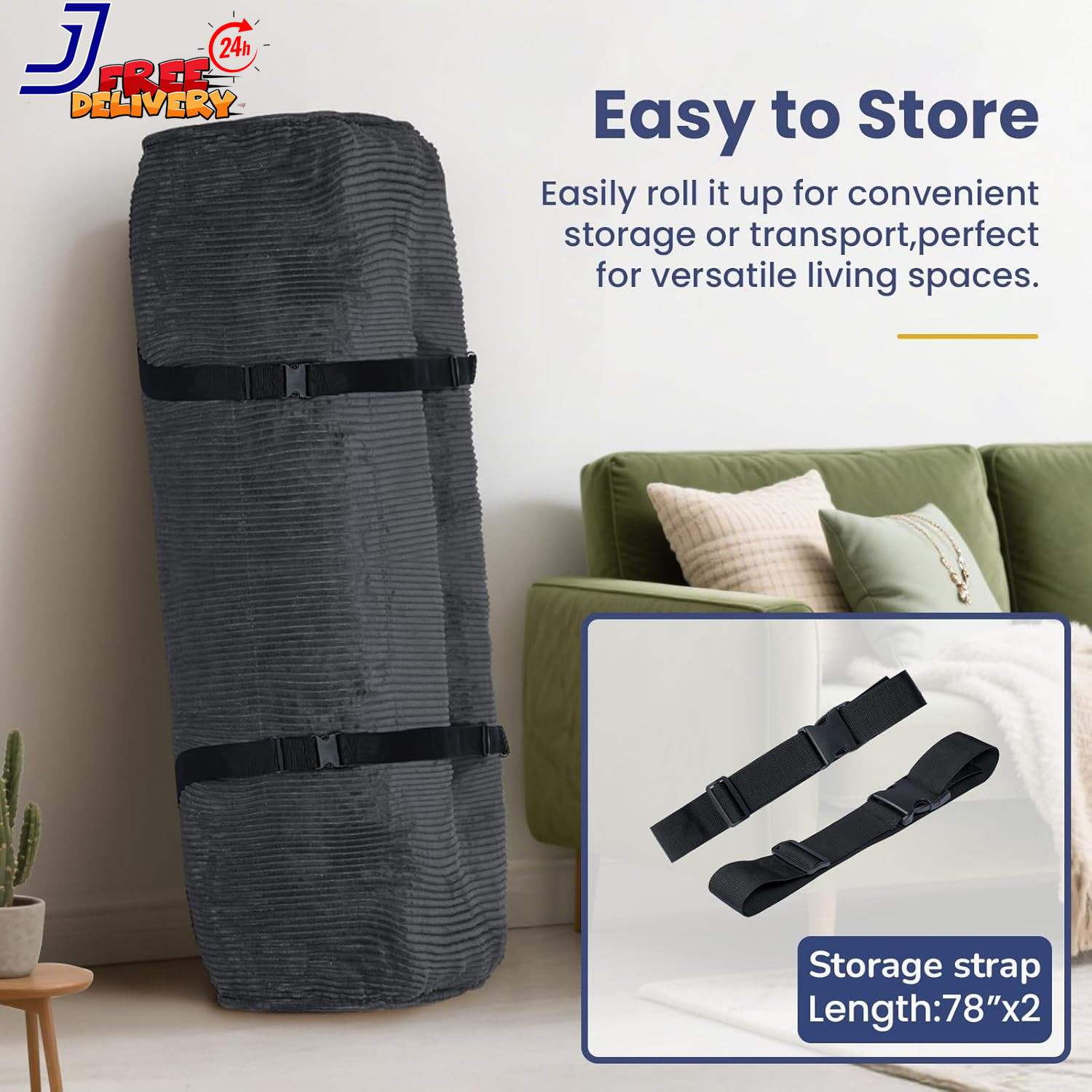 8″ Futon Mattress Full Size Thick Futons Sofa Couch Bed Sleeper Sofa Bed Floor