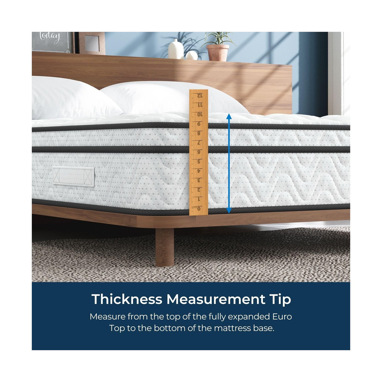 Vesgantti Queen Size Mattress 10 Inch, Fiberglass-Free | Cool Sleep Hybrid Ma…