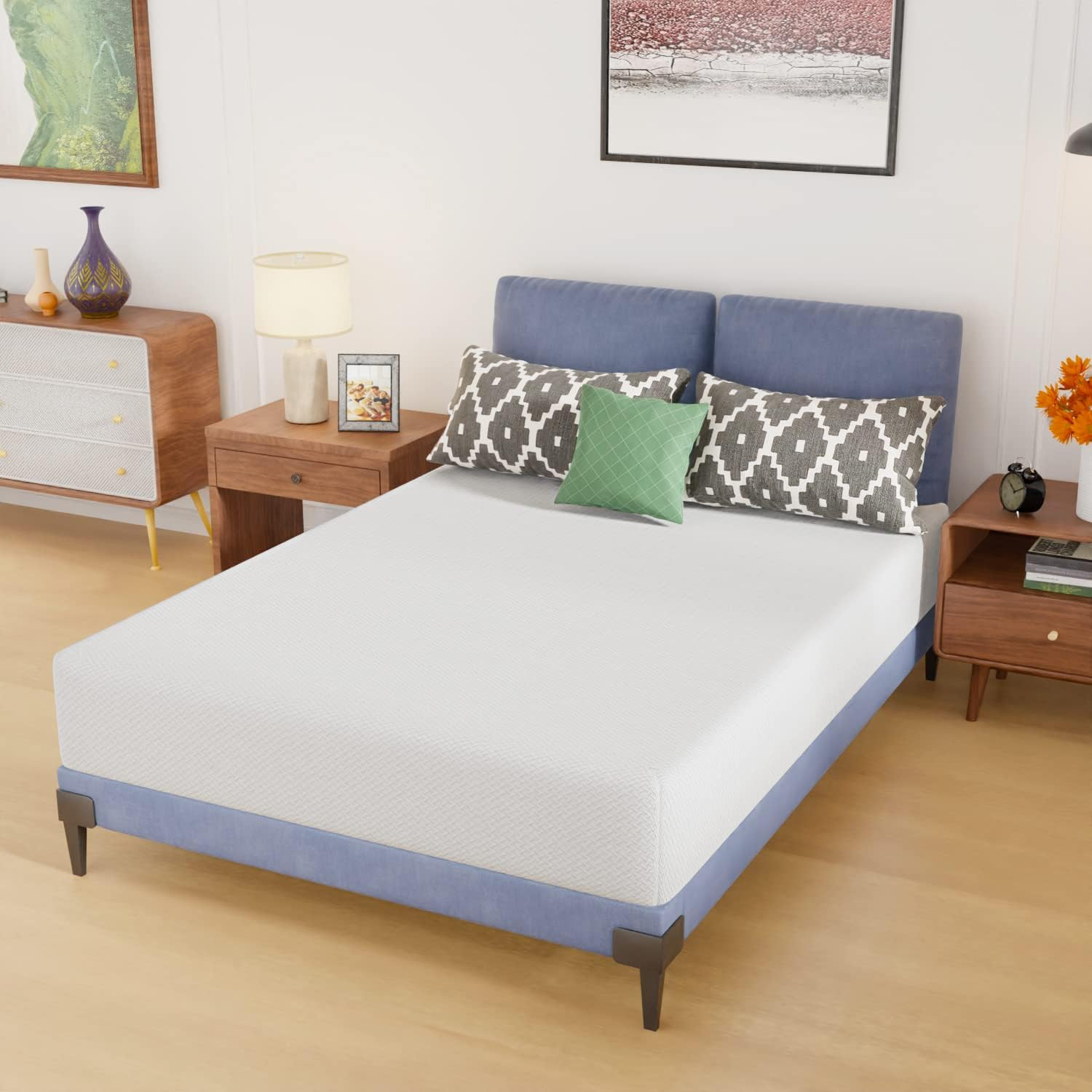 10″ Medium Firm Gel Memory Foam Mattress with Washable Cover – Cool Sleep
