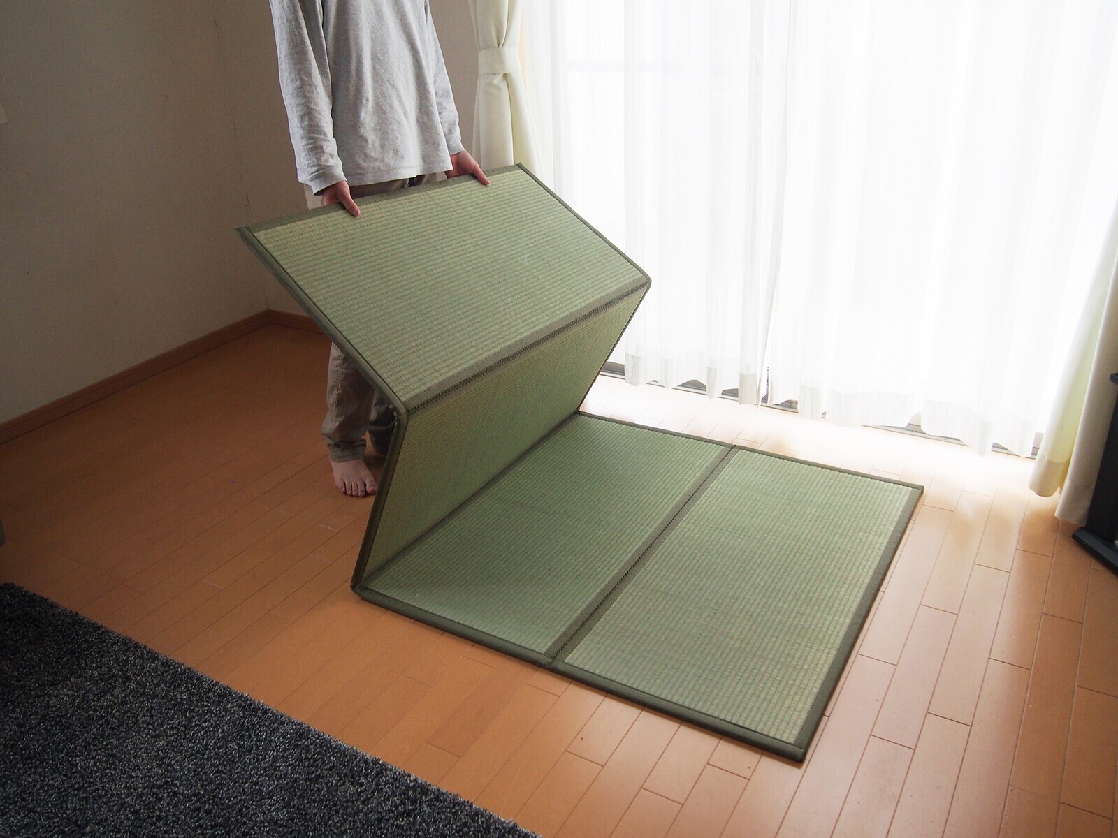 HAGIHARA Japanese Igusa 4-fold Tatami Mattress Kurama