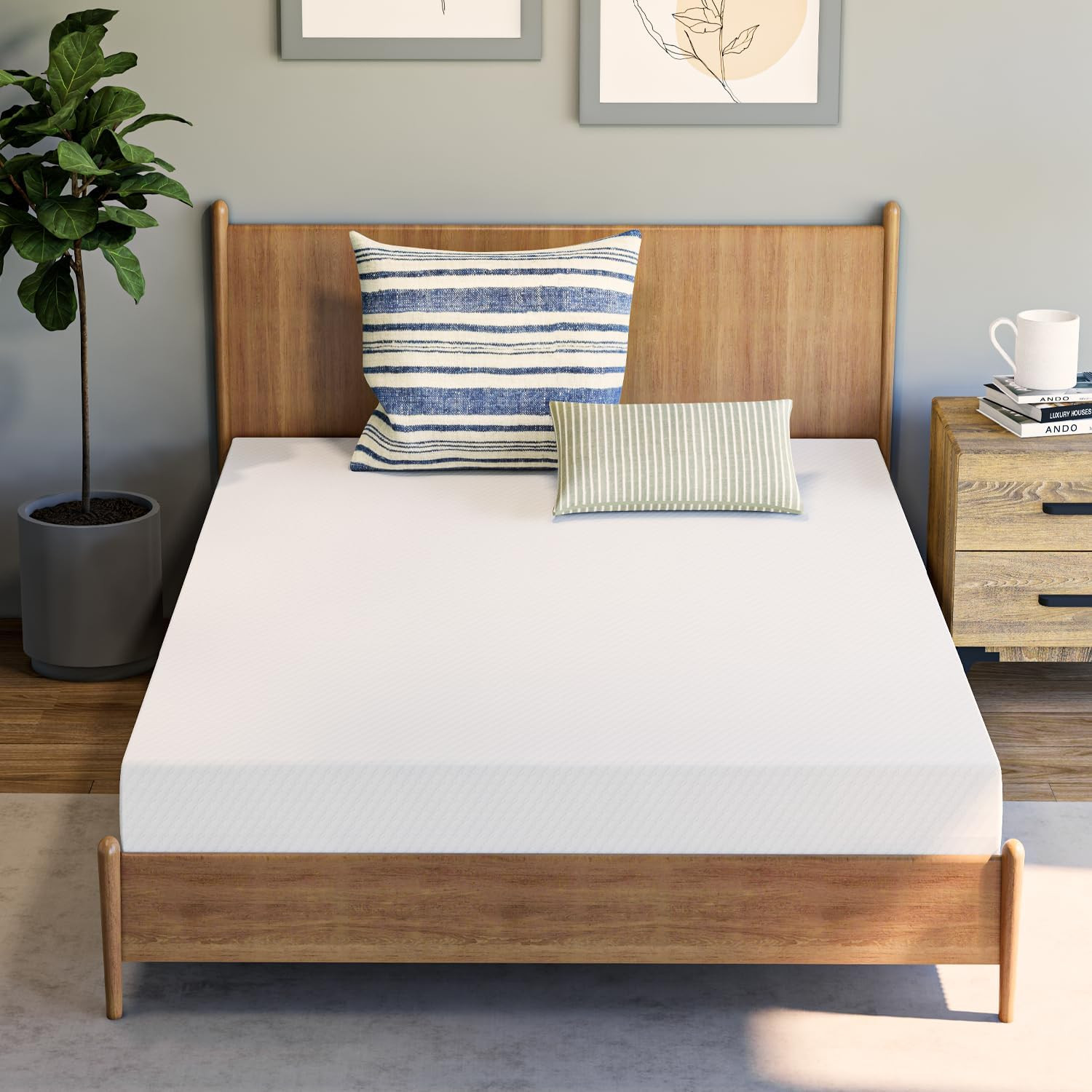 6″ Twin XL Cooling Memory Foam Mattress – Medium Firm, Pressure Relief, CertiPUR