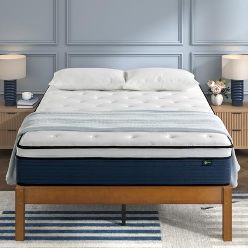 ZINUS 10 Inch Comfort Support Hybrid Mattress, Queen ZU-MSHO1SZI-10Q – White