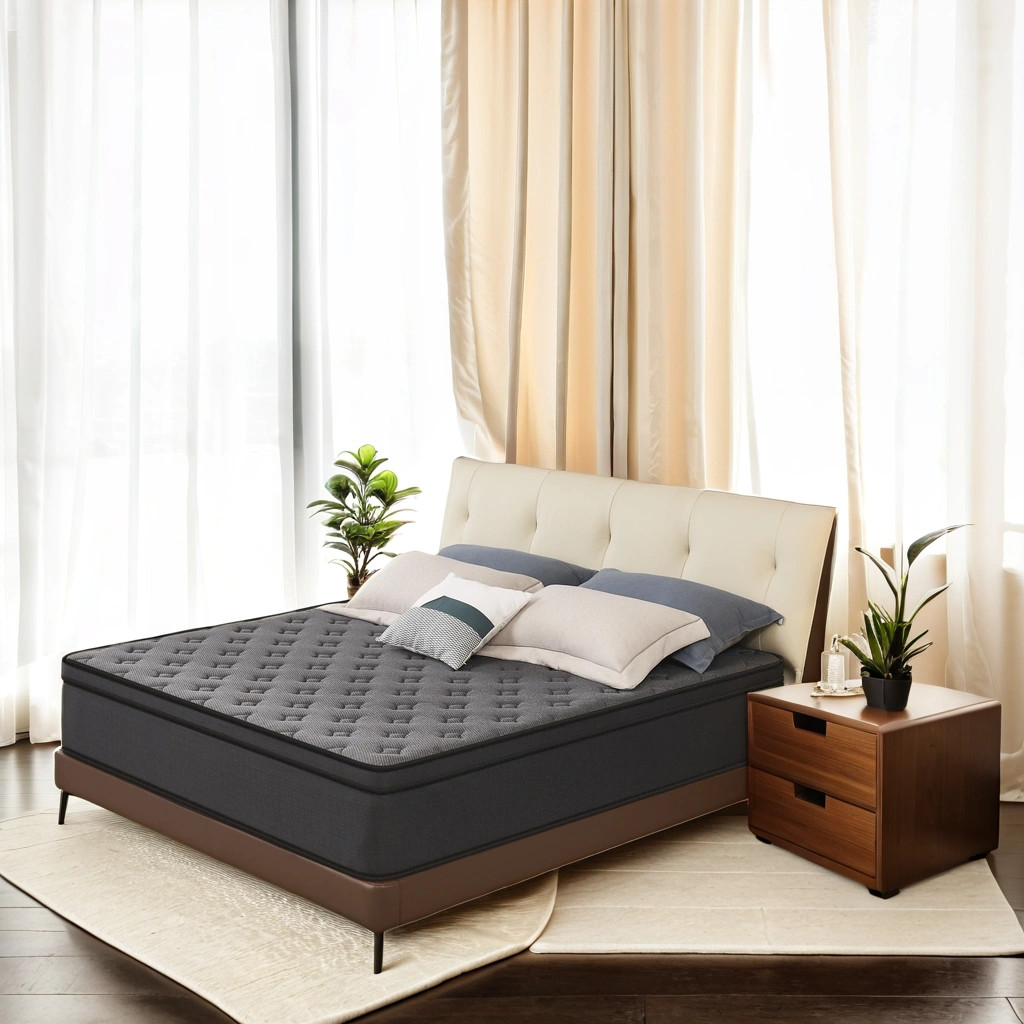MRH 12-Inch Gel Memory Foam Mattress Twin Full Queen King Hybrid Mattress black
