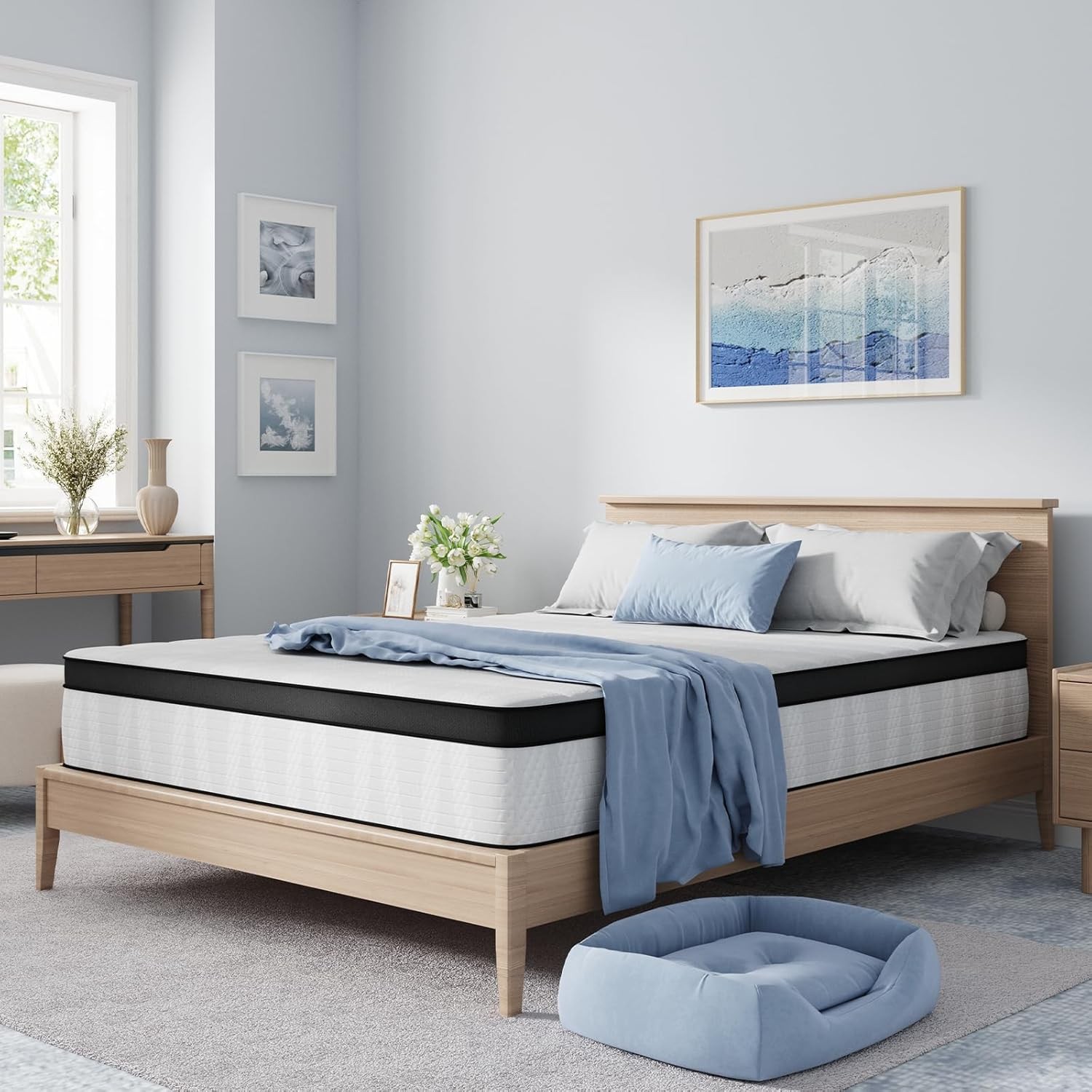 Twin Mattress 10 Inch Medium Firm Twin Size Mattress in a Box Hybrid Mattresses