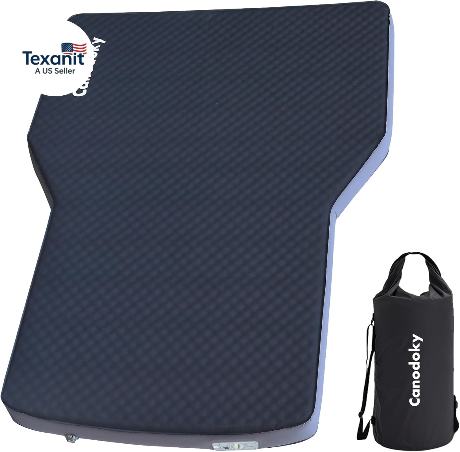 Upgraded Hybrid Foam & Air SUV Mattress with Rechargeable Built-In Pump, Quick I