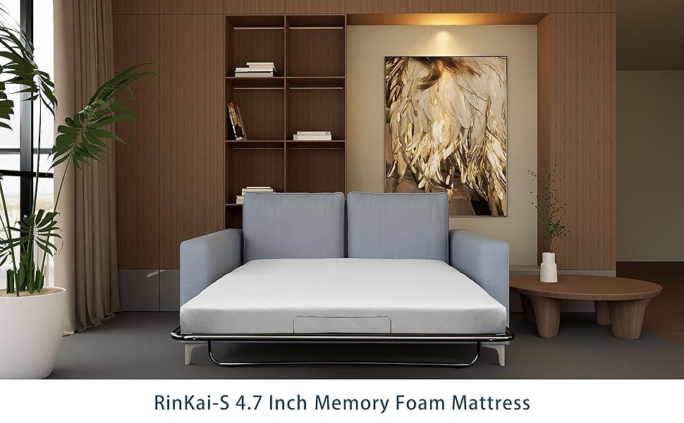 4.7 Inch Memory Fo Mattr Replacement with Washable Cover for Sleeper