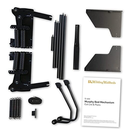Murphy Bed Mechanism Hardware Kit (Universal Size Fits King, Queen, Full, &