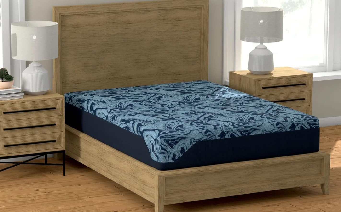 Blue ICE Luxury Cooling Mattress | Hybrid or Foam | Removable Cover