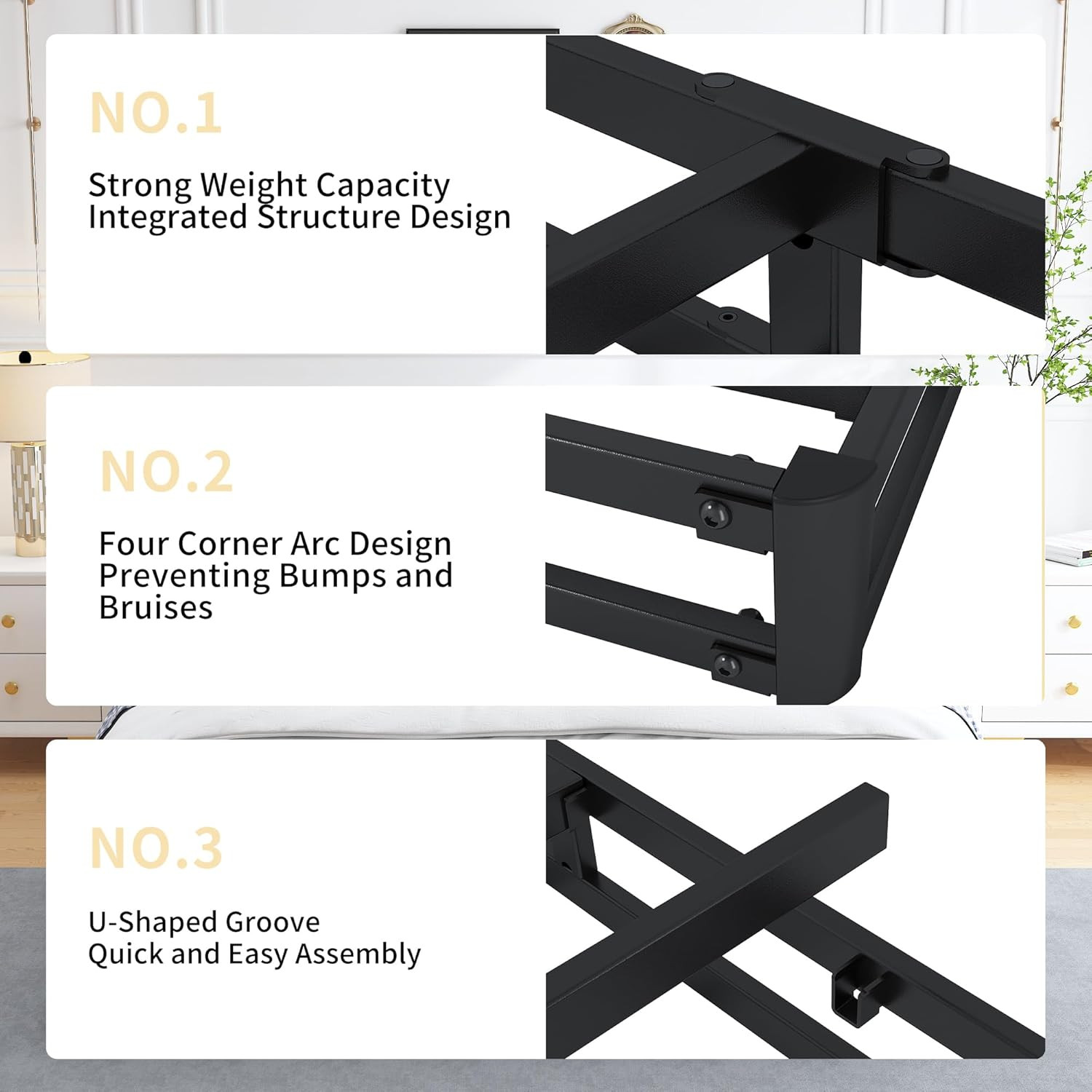 6 Inch Full Box Spring and Cover Set, Box Springs Full Size, Heavy Duty Mattress