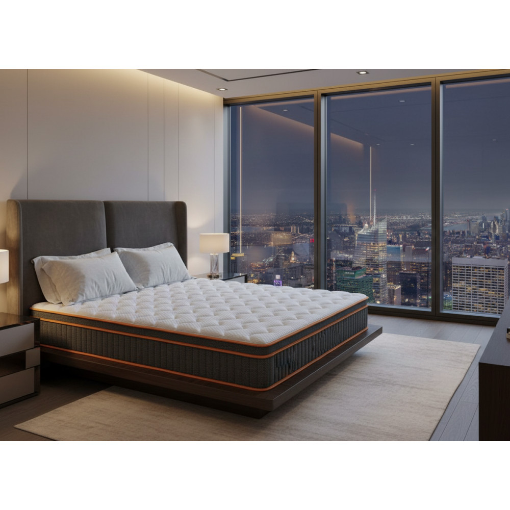 Full Size 12 Inch Mattress Memory Foam Pocket Springs Support Comfortable Sleep