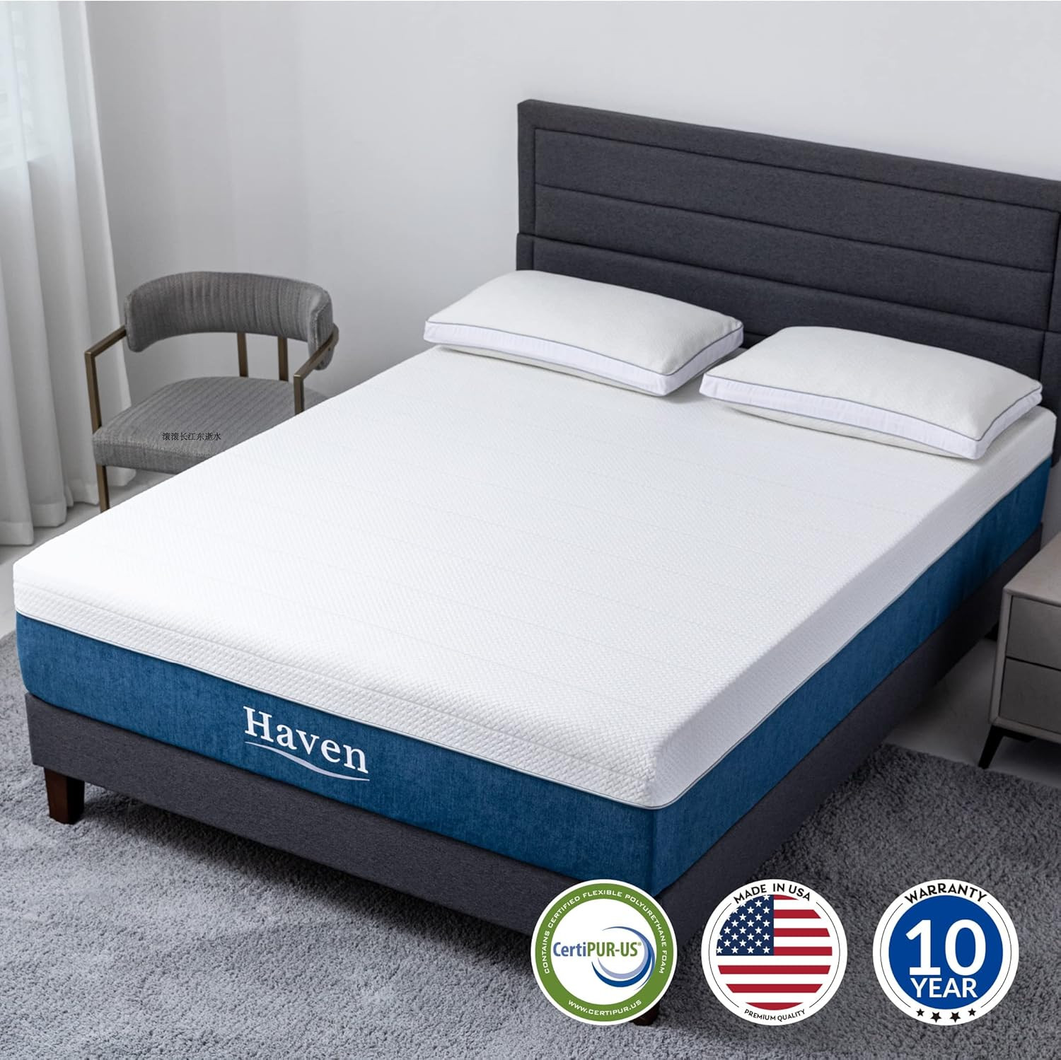 12″ Cooling Gel Memory Foam Mattress – Medium Firm, CertiPUR-US Certified