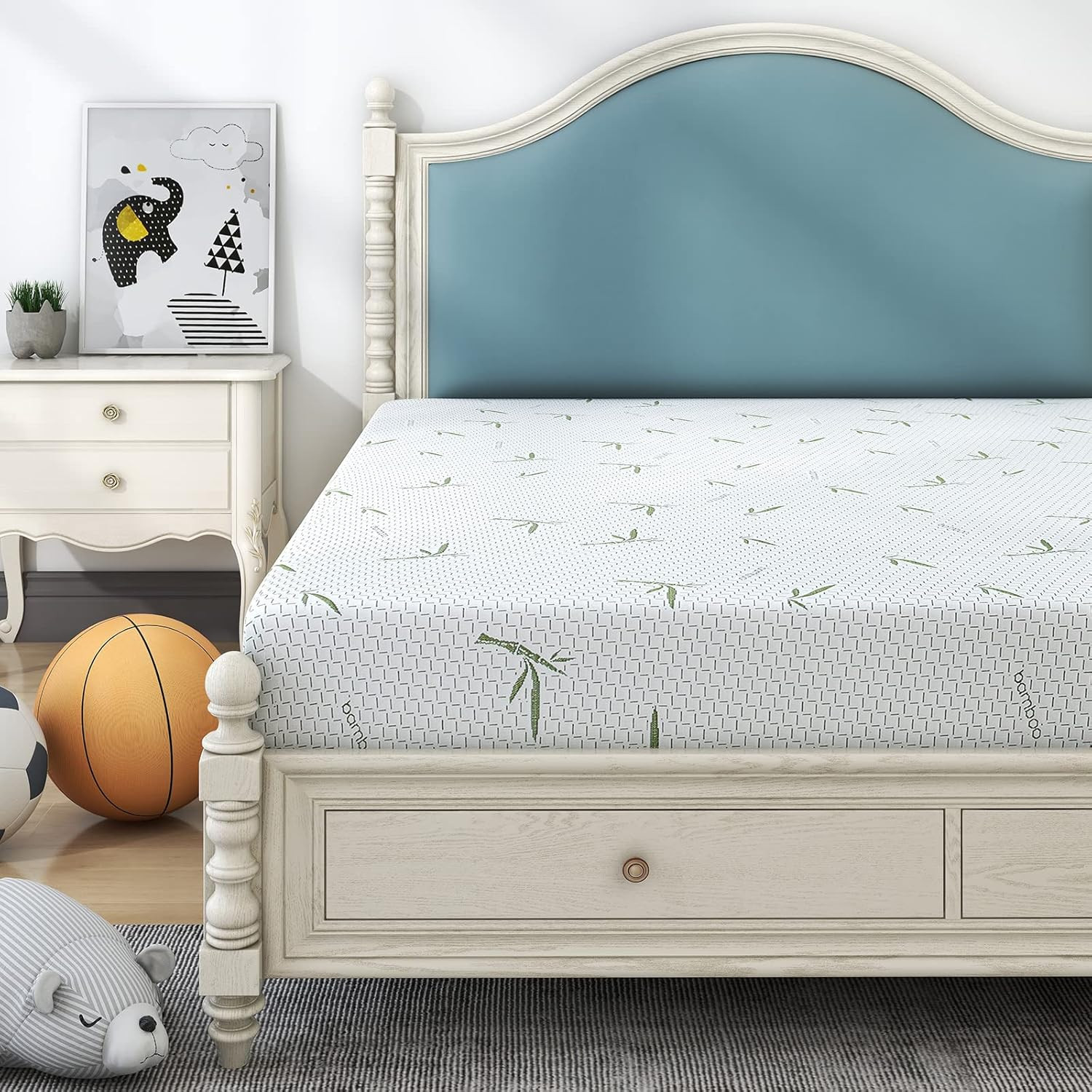 Medium-Firm 6″ Memory Foam Mattress with Bamboo Cover – Full Size