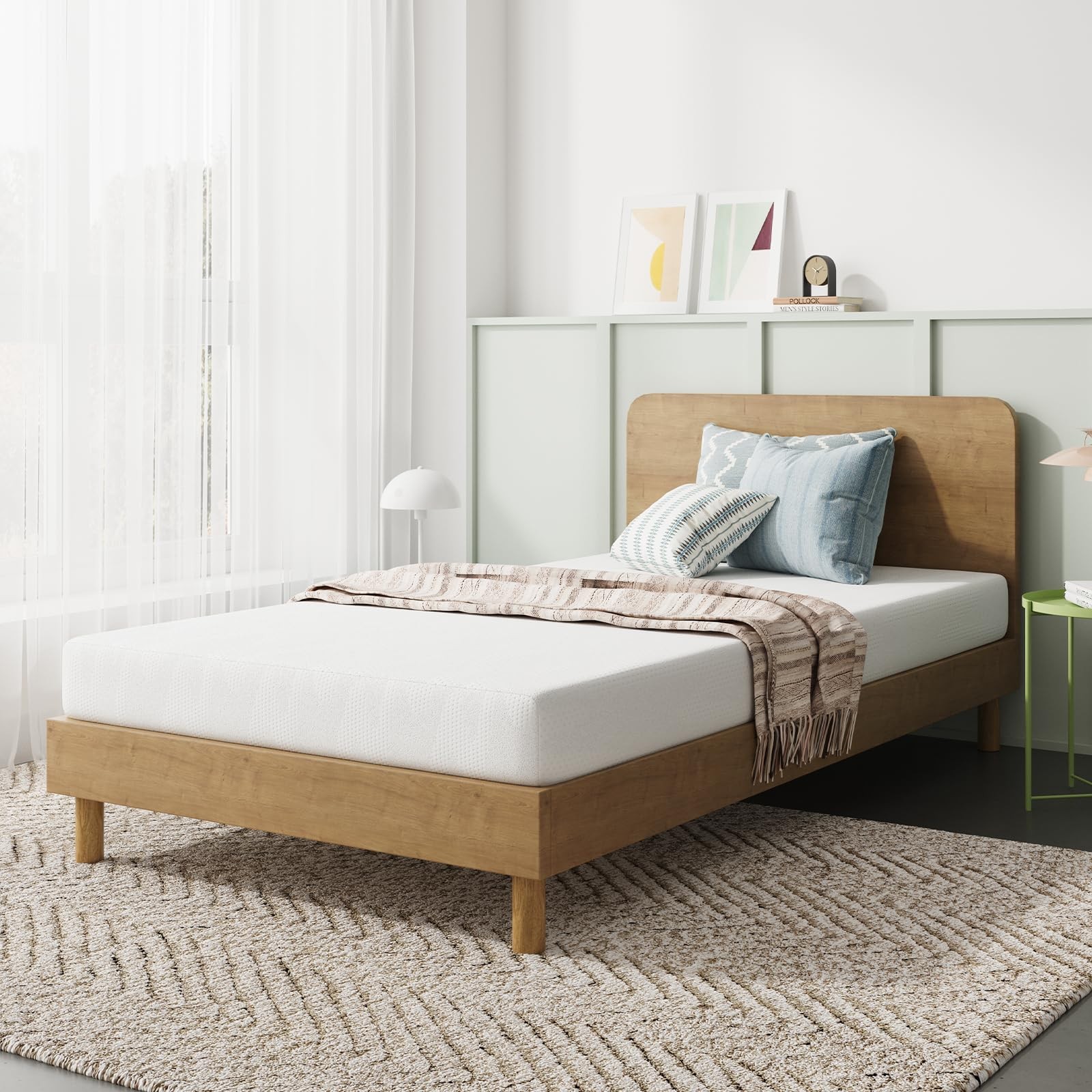 Twin Mattress, 6 Inch Twin Bed Mattress for , Memory Foam Mattresses for Cool…