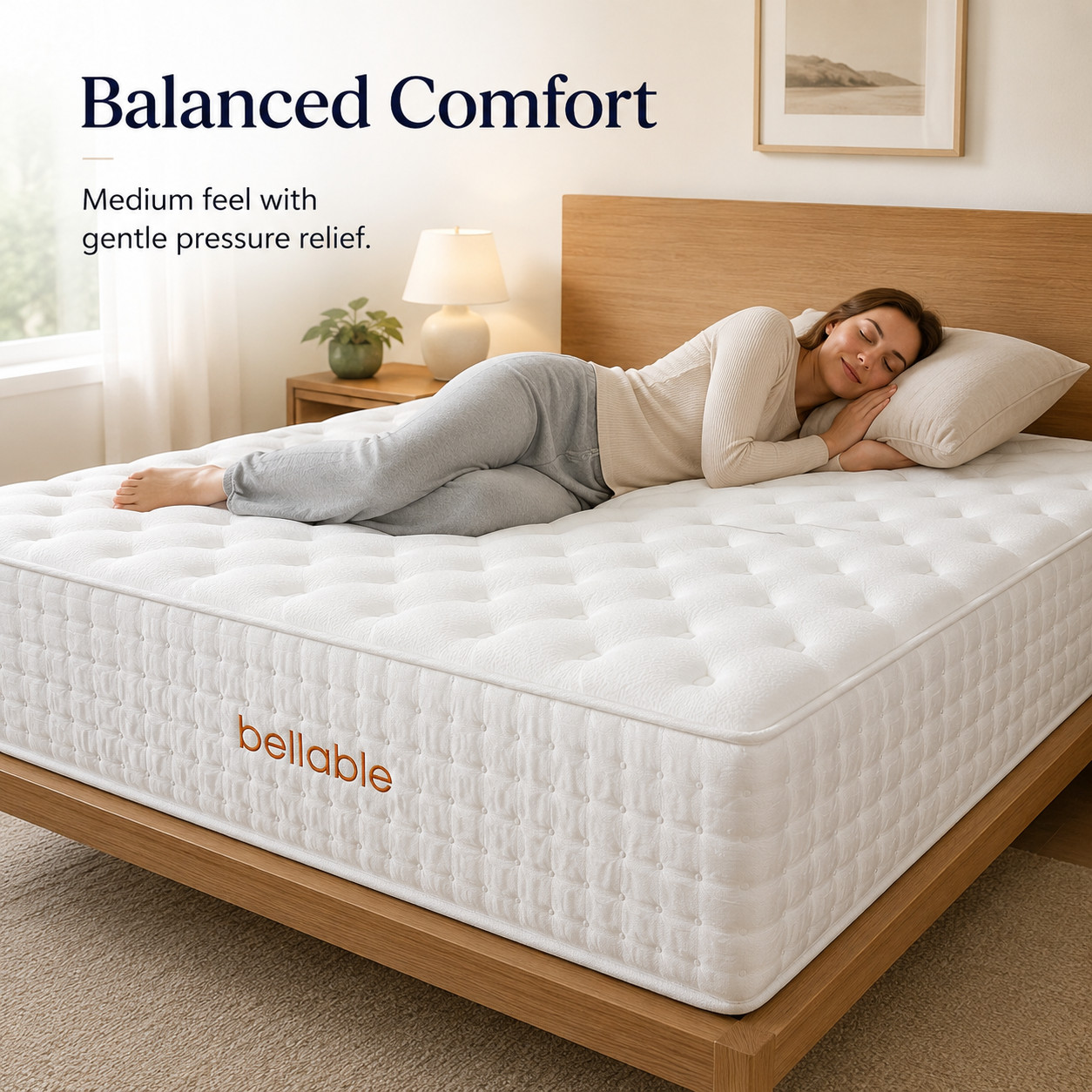 Queen Mattress 14 Inch Hybrid Mattress in a Box Gel Memory Foam Pocket Spring