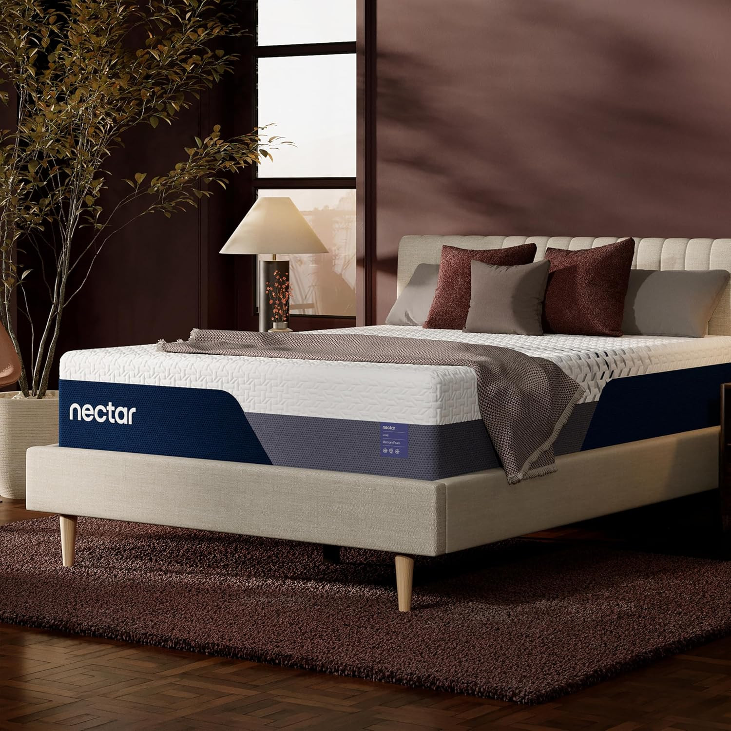 Luxe 14” Twin XL Mattress – Medium Firm – Contouring Memory Foam – Cooling Upgra