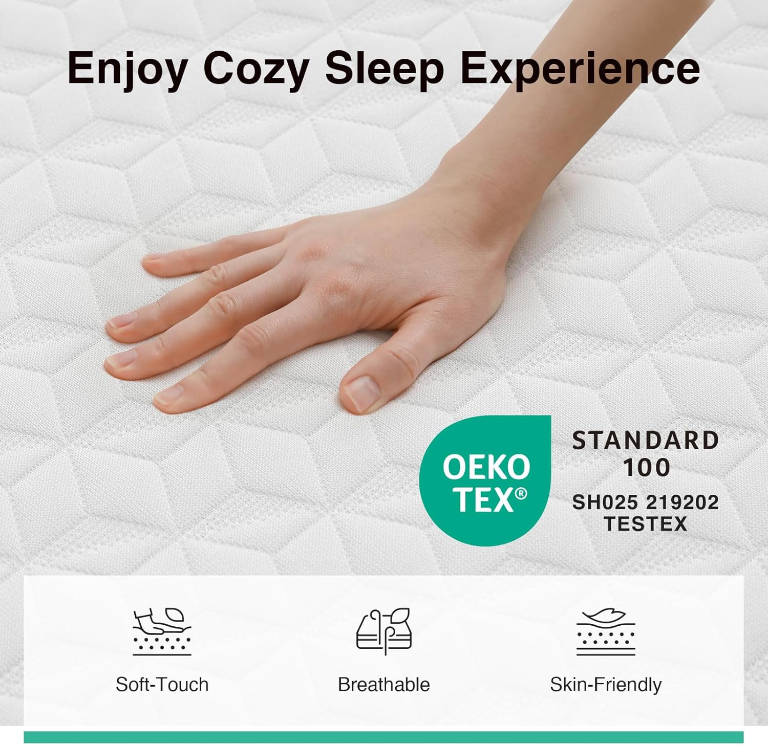 12 Inch King Memory Foam Mattress Bed in a Box Cooling Support Pressure Relief