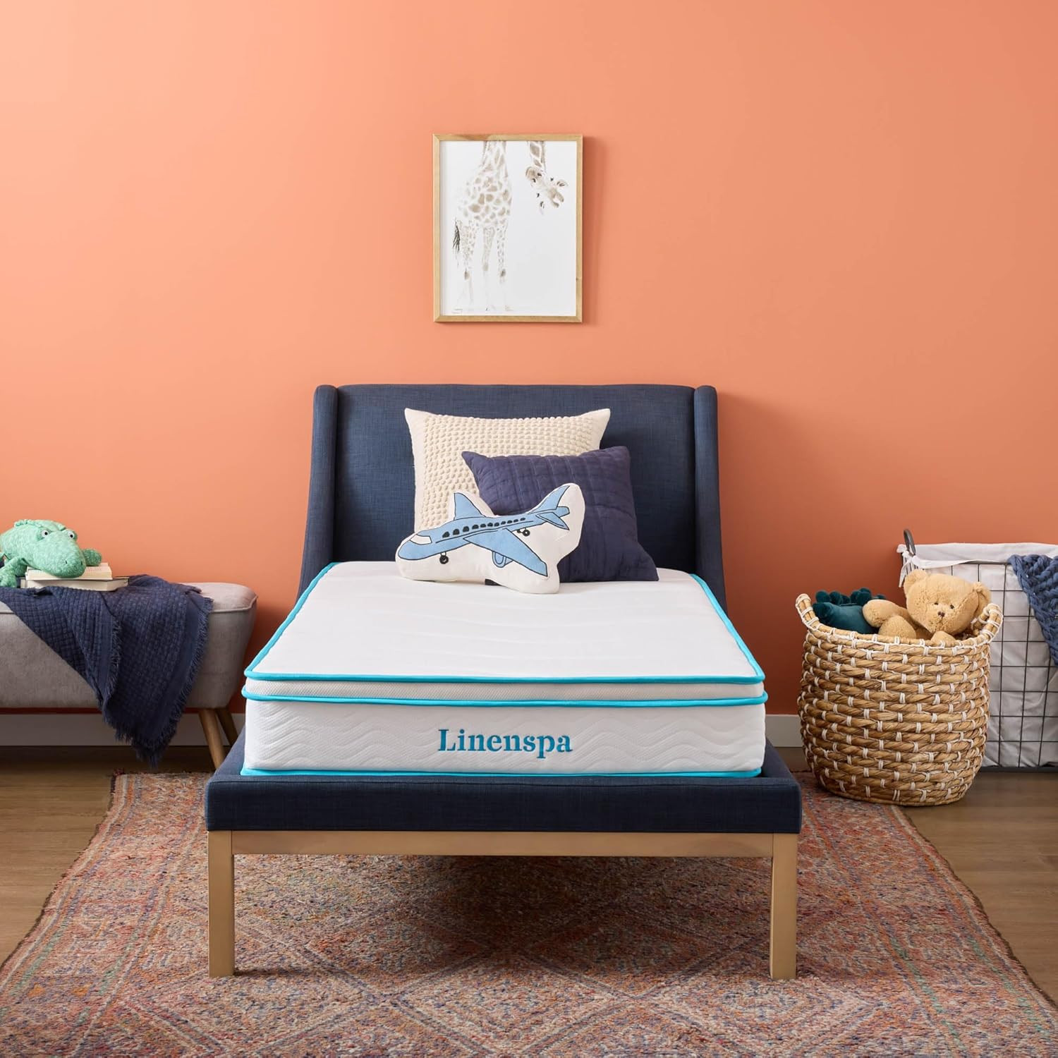 8 Inch Memory Foam Hybrid Mattress – Medium Firm – Bed in a Box – Breathable, Co