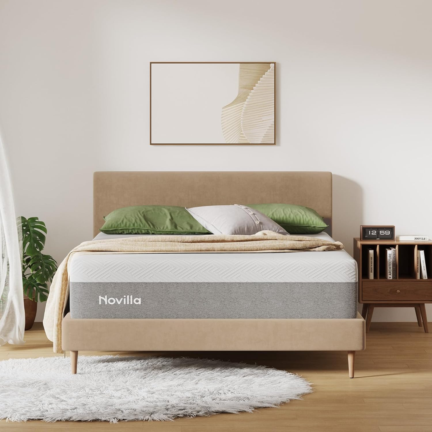 Queen Size Mattress, 12 Inch Gel Memory Foam Mattress for a Cool Night Sleep & P