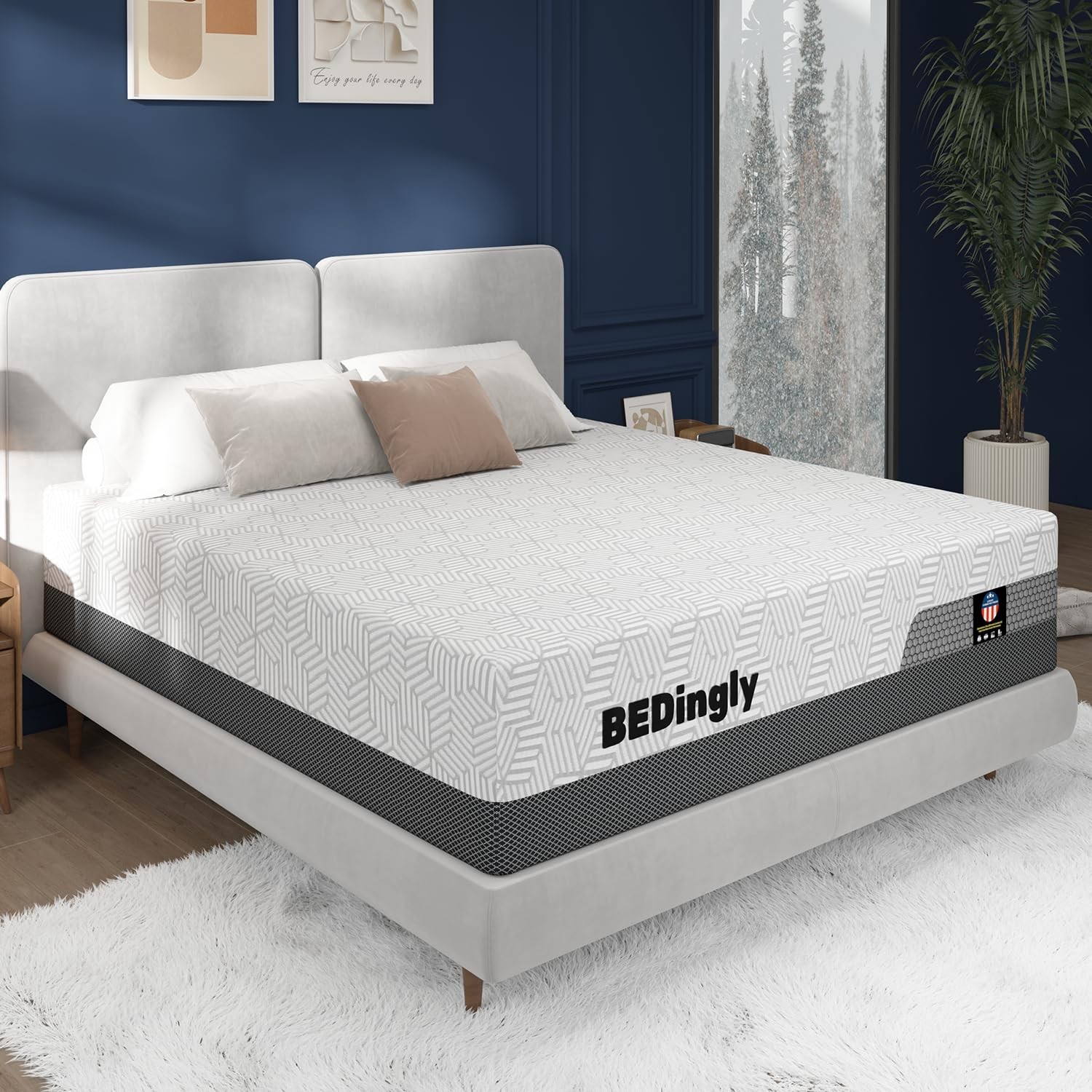 Firm King Mattress 12 Inch (Hotel Collection) Luxury Hybrid King Size Mattres…