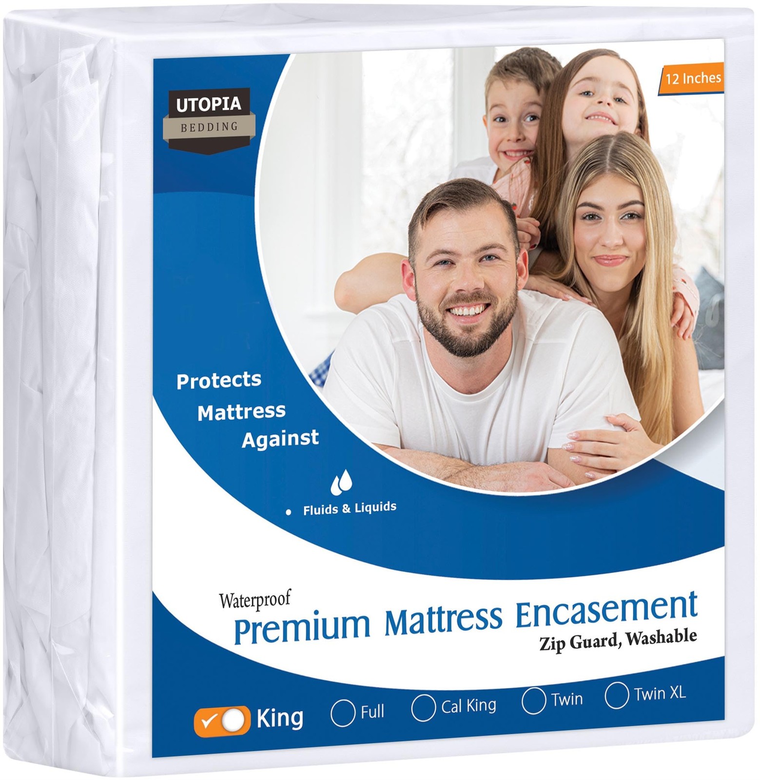 Utopia Bedding Premium Waterproof Bed Bug Mattress Cover, King Zippered Mattr…