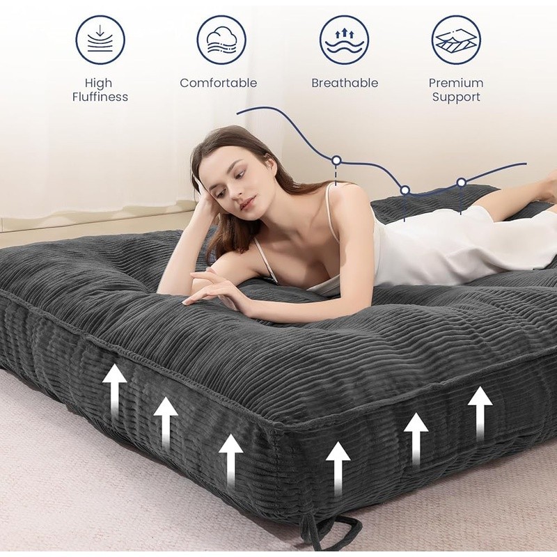 8″ Futon Mattress Full Size Thick Futons Sofa Couch Bed Sleeper Sofa Bed