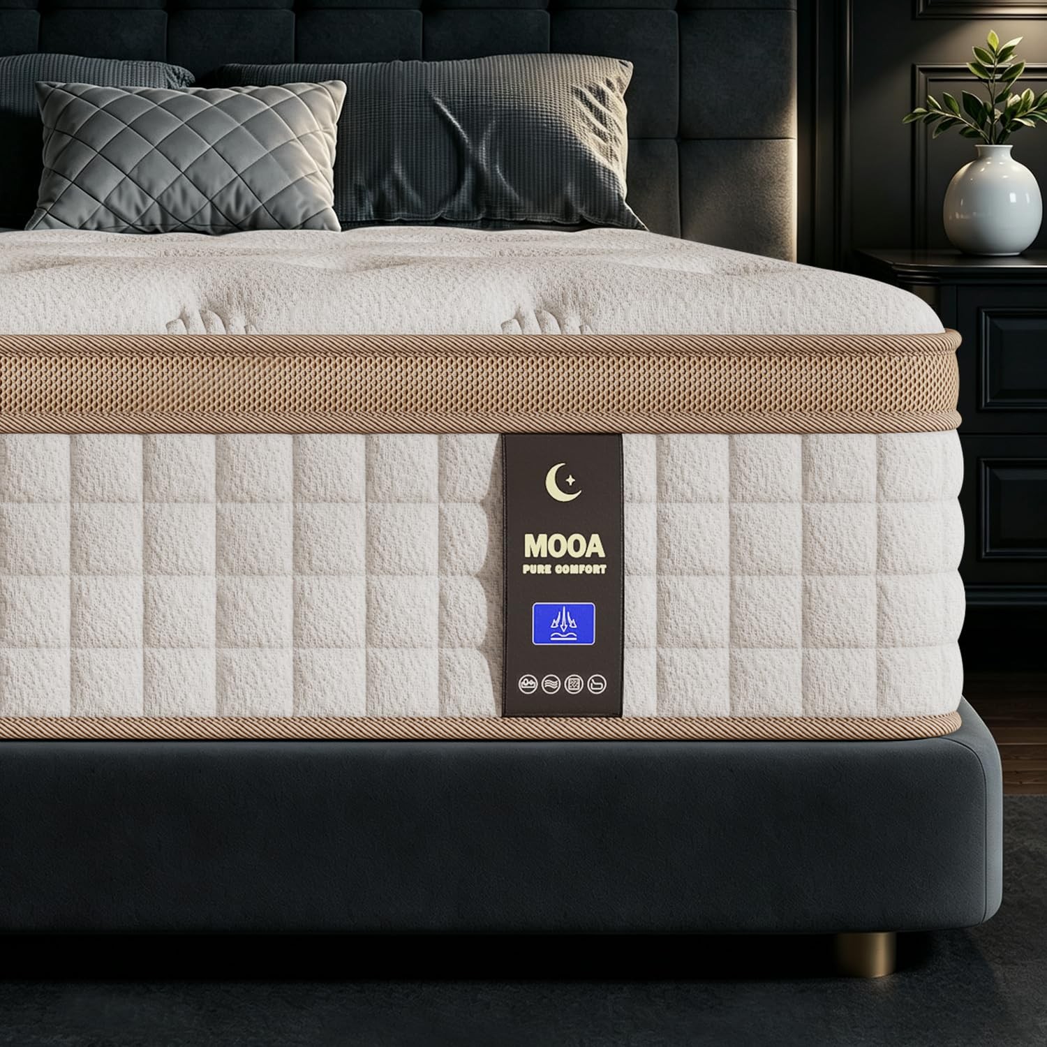 Mattress Full Size, 12 Inch Mattress Medium Firm with Extra Lumbar & Shoulder…