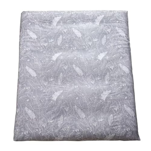 100% Washed Cotton Zippered Futon Cover for Twin Cotton Grey White Forest