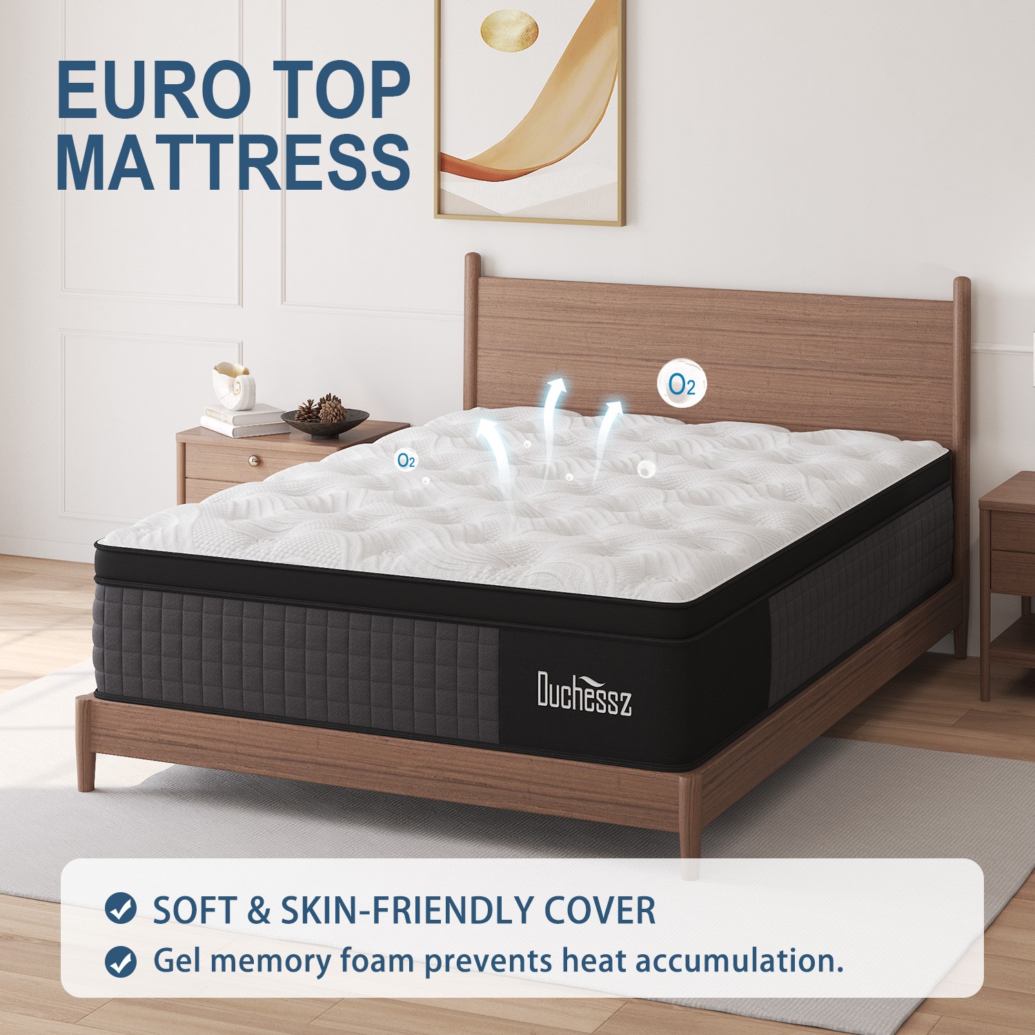 10″12″14″ Twin Full Queen King Size Mattress in a Box Hybrid Spring Memory Foam