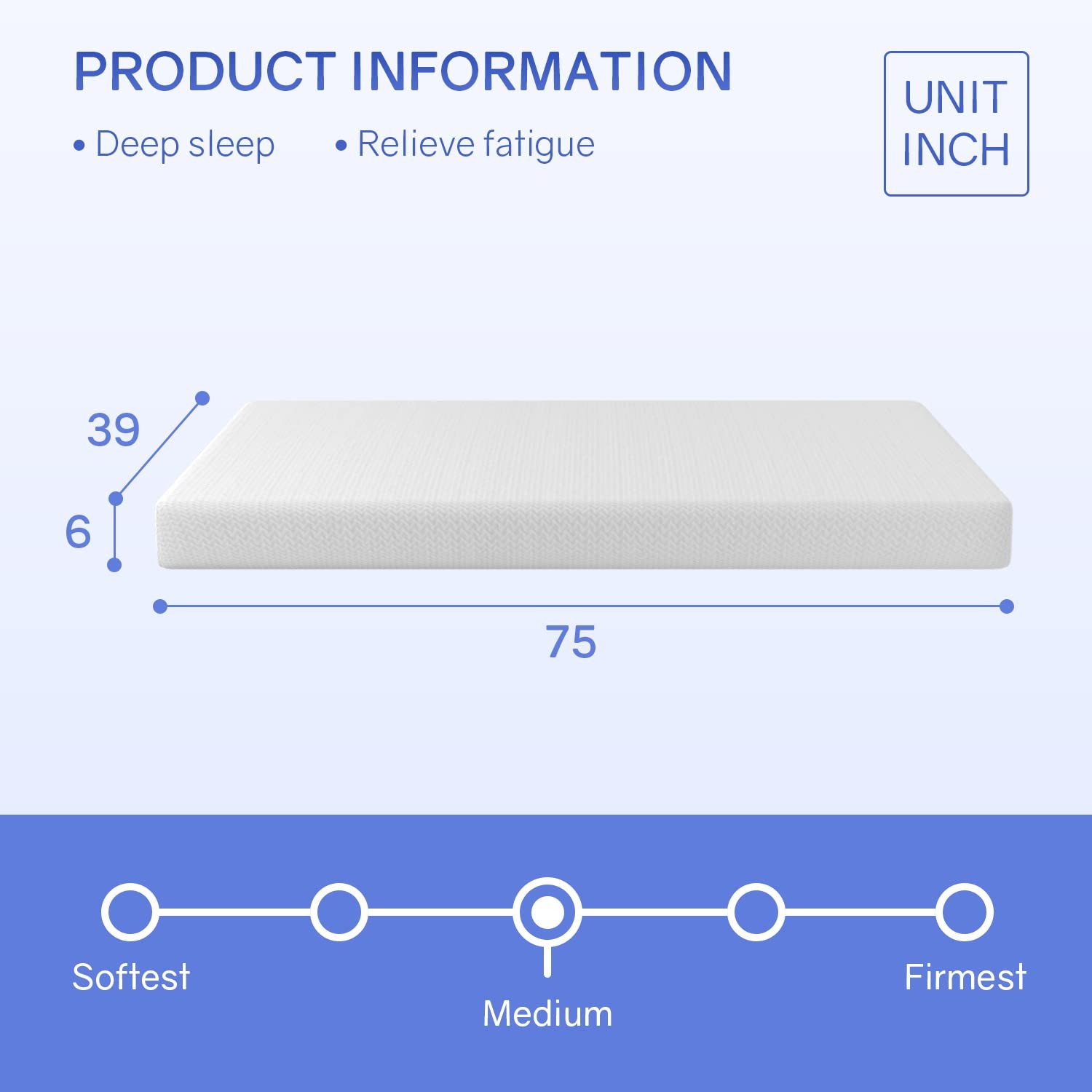 6 Inch Twin Green Tea Cooling Memory Foam Mattress Twin Size in a Box,Medium-…