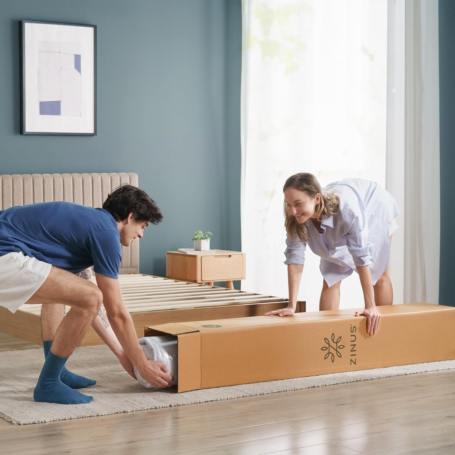 Medium Firm Green Tea Memory Foam Mattress – 8 Inch Twin with Cooling Gel