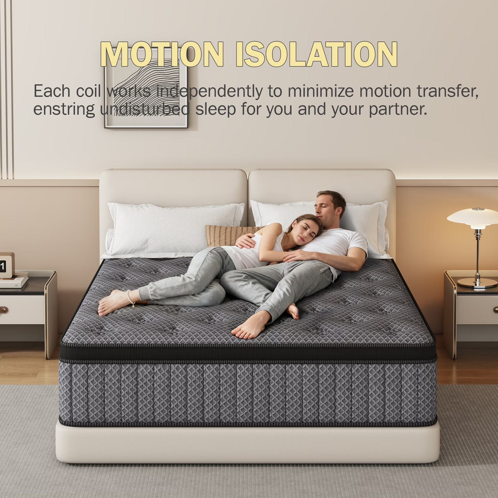 12 Inch Queen Mattress in a Box, Cooling Gel Memory Foam Hybrid Mattress with In