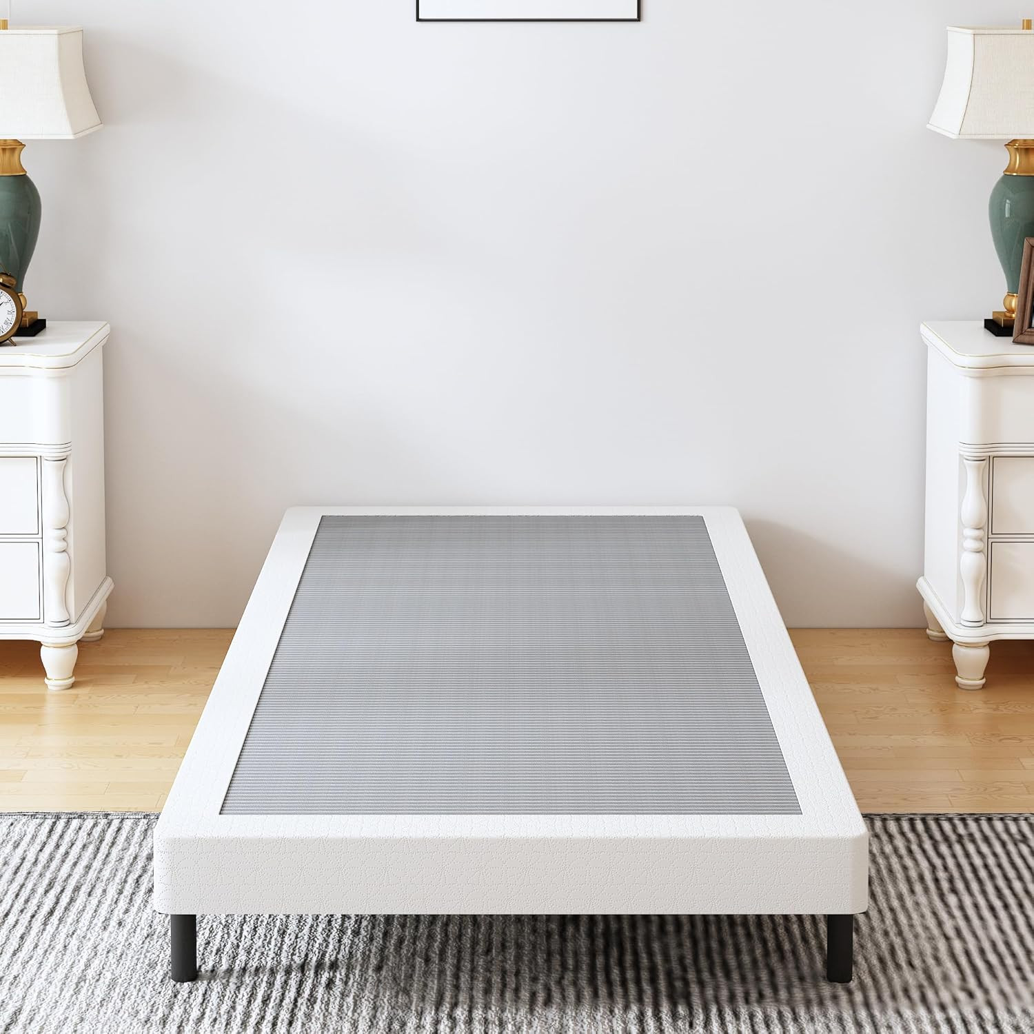 Twin 4″ Heavy Duty Metal Box Spring – No Noise, Easy Assembly, Non-Slip