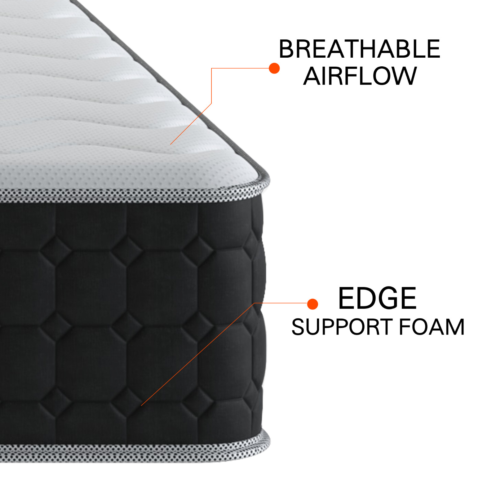 Honest Brand 8″ Tight Top Innerspring Mattress In A Box, Queen Size