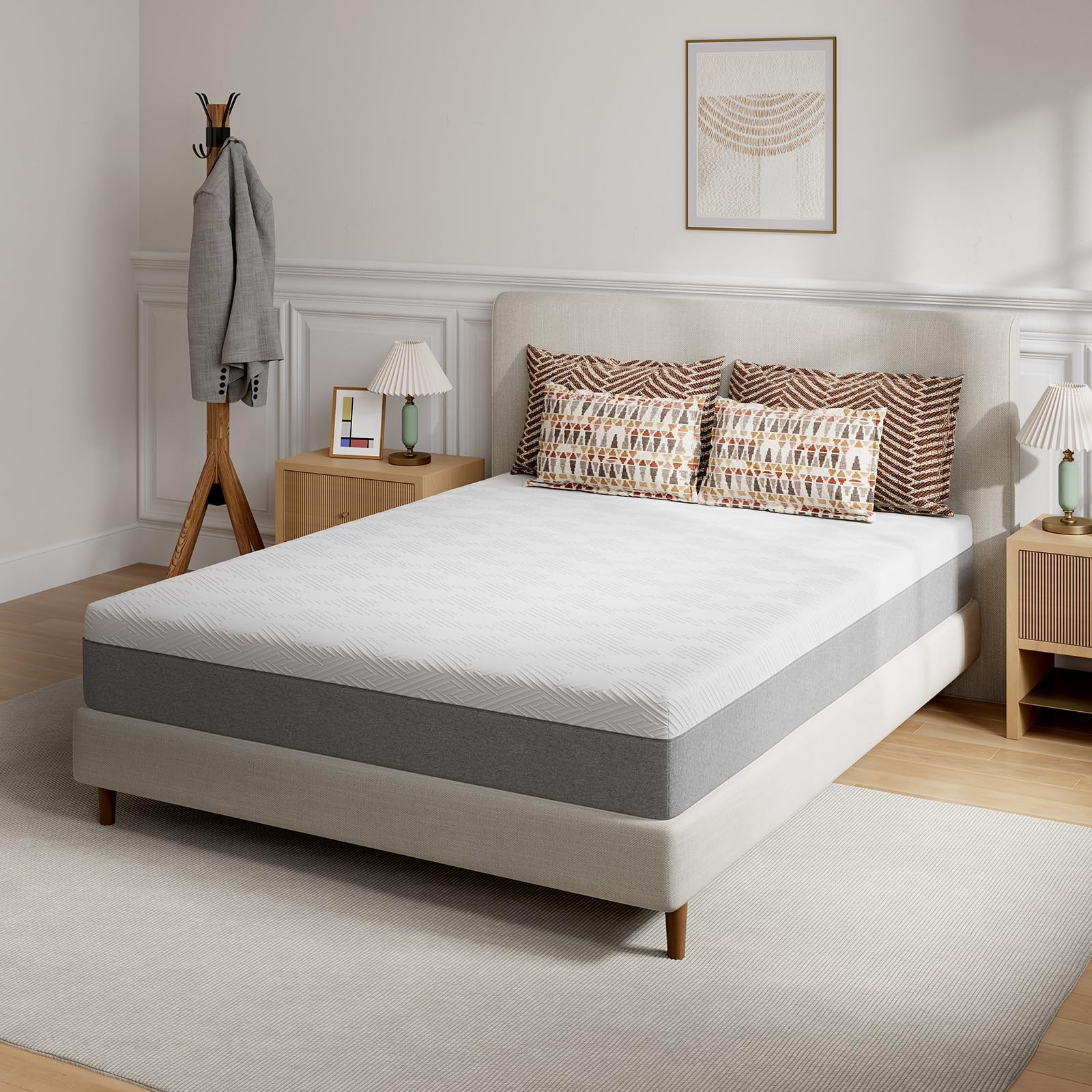 10 Inch Twin Size Memory Foam Mattress in a , Back Pain & Body , Grey, CertiP…