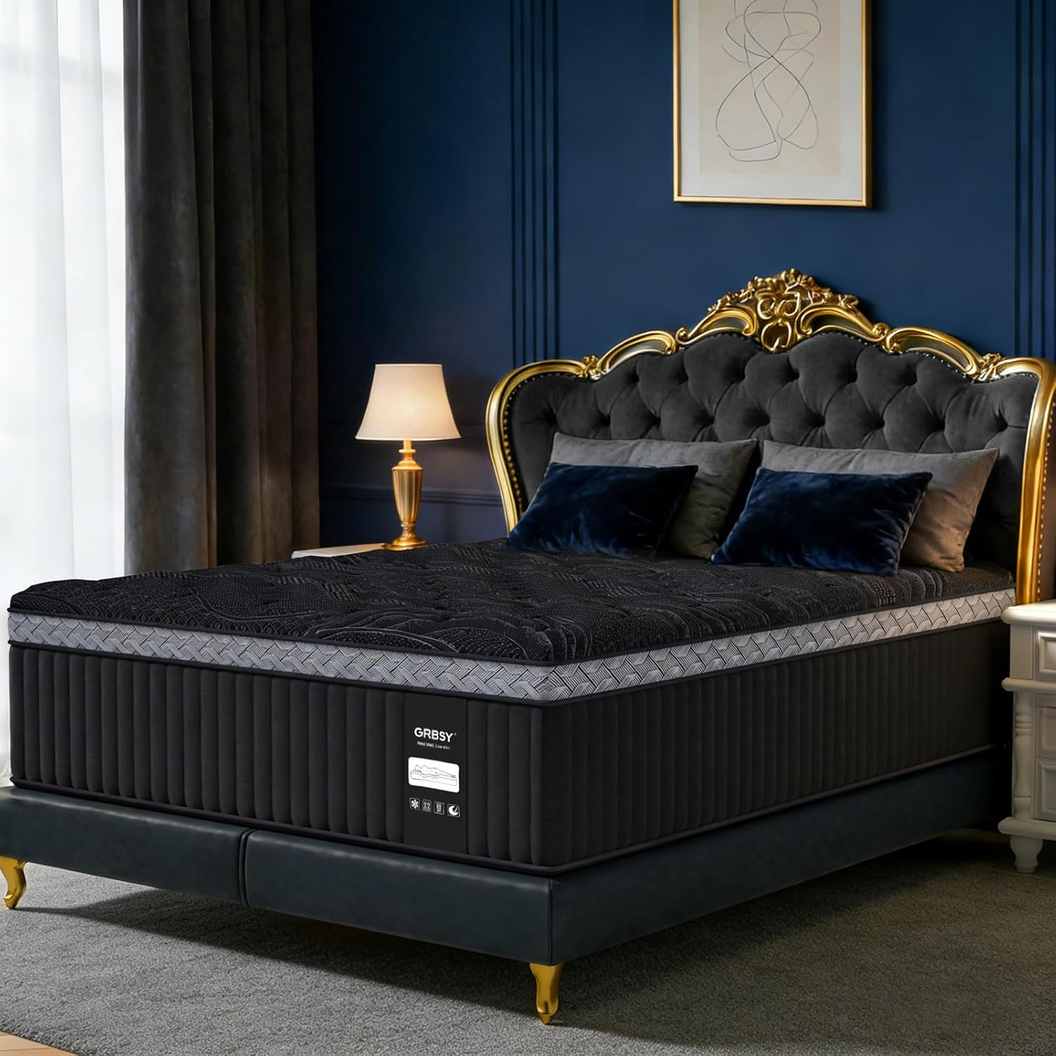 16 Inch Queen Size Mattress, Upgraded Luxury Hybrid Queen Mattress in a Box with