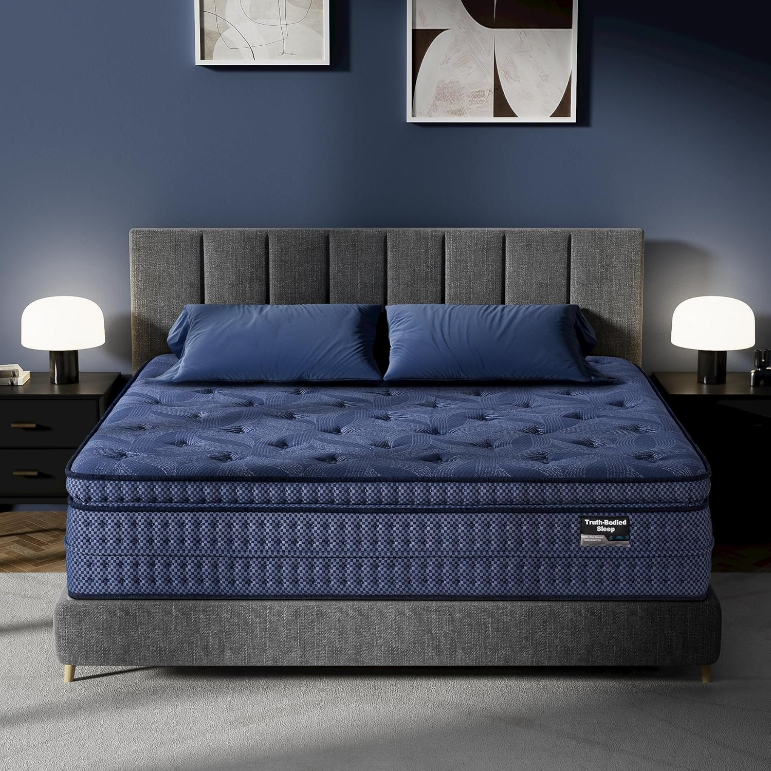 14-Inch King Medium Plush Memory Foam Hybrid Mattress with Strong Edge Support