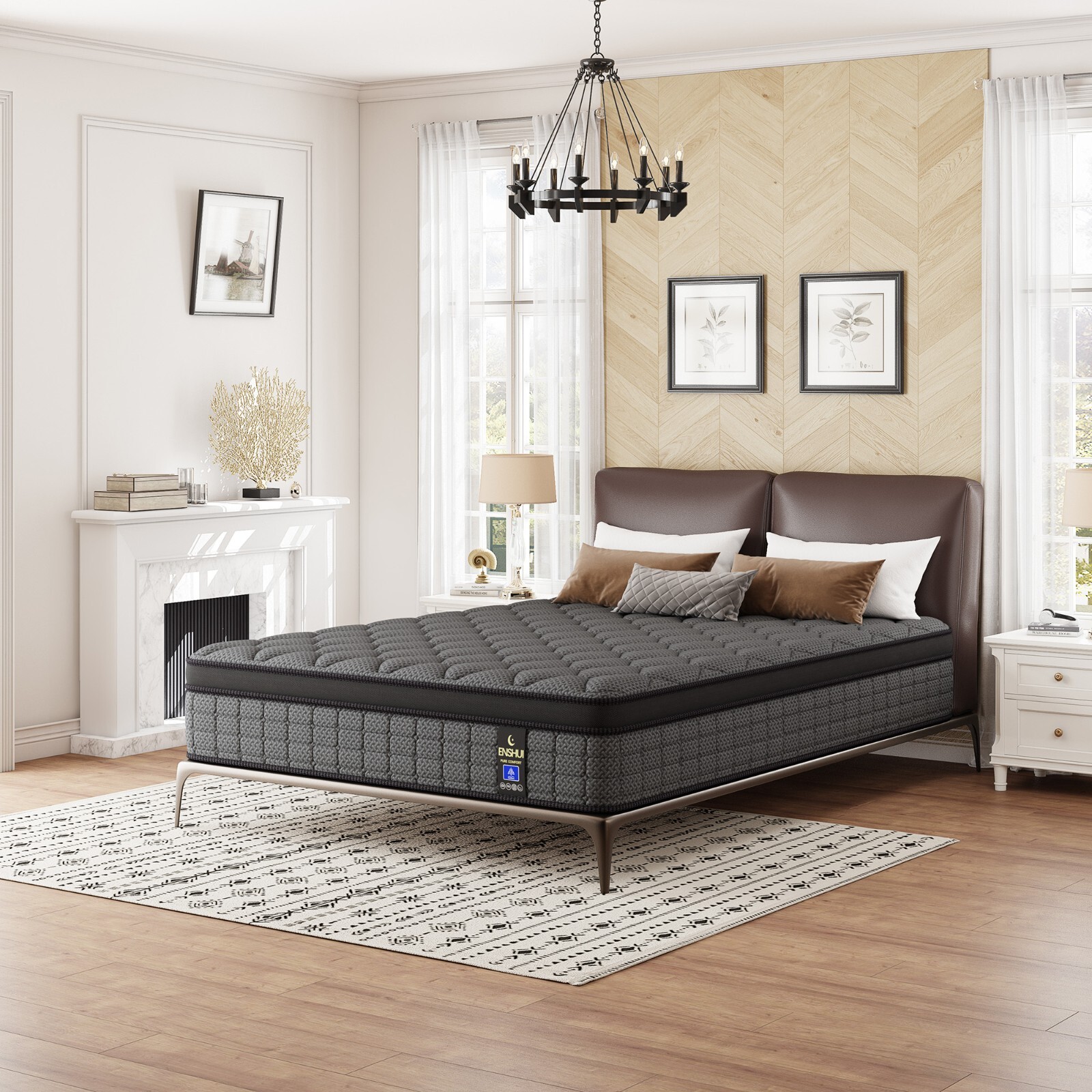 12 Inch Hybrid Mattress Twin Full Queen King | Gel Memory Foam | Bed in a Box
